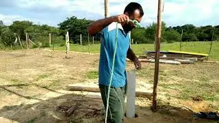 Cavando poço seme artesiano manual part  09