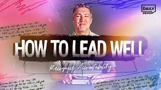 Recognize Accountability | Daily Devo Bible Study