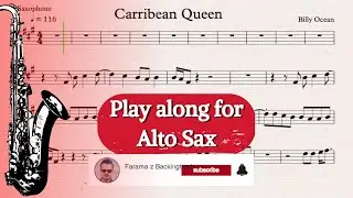 Carribean Queen - Billy Joel | Play along for Alto Saxophone