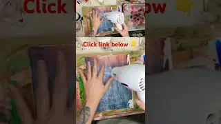 how to paint over image transfer super easy/fun