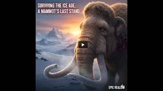 A Wounded Mammoth’s Last Escape 🦣❄️ | Cinematic Prehistoric Short Film #Mammoth #IceAge