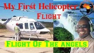 My First Helicopter Flight Above The Victoria Falls 😁👌