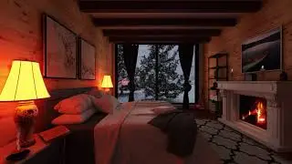AMBIENCE | FIRE | SNOW | WIND | COZY Lodge | Relaxed Remedy