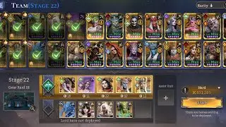 Watcher of realms Gear raid 3 - 22 ,  Aracha only lord 😁