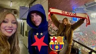 AM ÎNTÂLNIT JUCĂTORII BARCELONEI😱 Experiența de membru UEFA la SLAVIA PRAGA-BARCELONA⚽️❤️