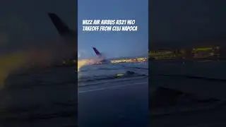 Wizz Air A321 Neo takeoff from Cluj Napoca #airbus #wizzair
