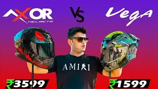 Axor Apex Hunter Vs Vega Bolt😒Most Value for Money Helmet for City Ride, Highway Ride and Motovlog❤️