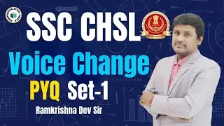 SSC CHSL II Voice Change PYQ Set 1 II English by RKD Sir