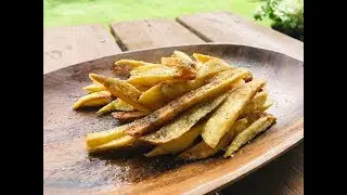 French Fry (Built a fire with flint and steel) -Shichirin 七輪-