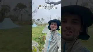 Wettest day on trail ☔️ AAWT Day 6 #hiking #adventure