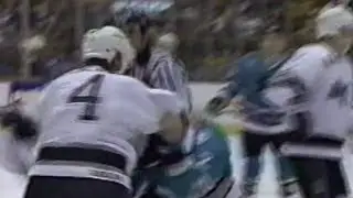 Dean Evason vs Rob Blake Jan 26, 1993
