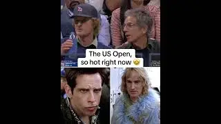 Owen Wilson and Ben Stiller enjoying the US Open 👏