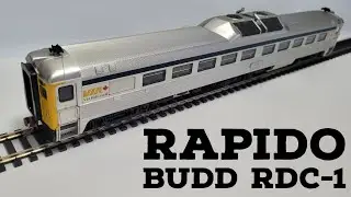Rapido 16653 - Budd RDC-1 DCC/SOUND in VIA Rail Canada livery No.6135 quick unboxing and overview