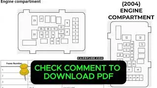 2004 Acura TSX CL9 Fuse Box Diagram