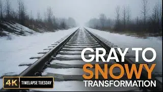 Sudden Winter! ❄️ Train Driver Timelapse: Aalborg to Hj&oslash;rring 🇩🇰 [4K]
