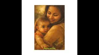 Madonna and Child Canvas Wall Art | Romanticism-Style Mother & Baby Art