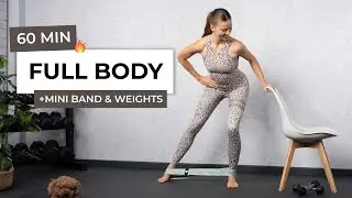 60 MIN FULL BODY BARRE WORKOUT WITH WEIGHTS & MINI BAND