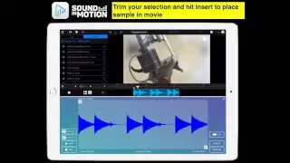 Audio Track overview, with AudioCopy in Sound In Motion iPad App
