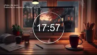 4 Hour Pomodoro 25/5⏱Lofi&cap;Summer Rain Deep Focus Study/Work Concentration[chill lo-fi hip hop beats]