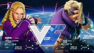 Street Fighter V: Super_Jon12345 (Karin) vs. Kimbo_Henry (Nash) FT3