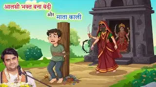 आलसी भक्त बना बंदी और माता काली - रोचक कथा | Indresh ji Maharaj #bhagwatkatha