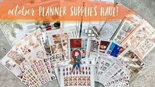 OCTOBER PLANNER SUPPLIES HAUL! | ft. pumpkin paper co, caress press, & more | tattooed teacher plans