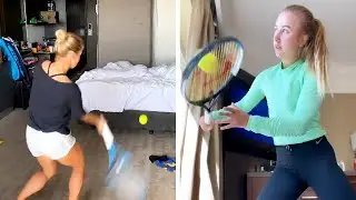 Australian Open Tennis Players Get Creative In Quarantine