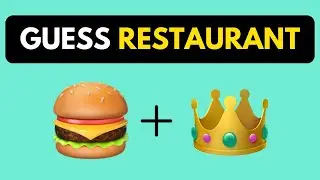 Guess The Fast Food Restaurant By Emoji Challenge | Fast Food Quiz | Guess The Emoji