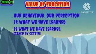 TOPIC . VALUE OF EDUCATION. #topic #topicstudy
