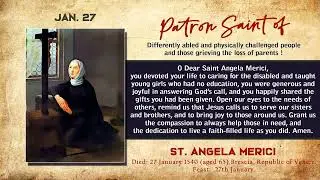 MIRACLE PRAYER TO ST. ANGELA MERICI | 27 JANUARY 2022 | by Fr. Diago Fernandes MSFS