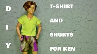 Diy clothes for Ken │DIY For Dolls - T shirt for doll