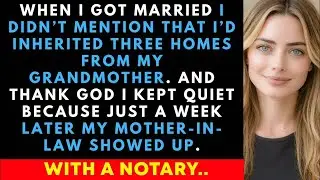 When I Got MARRIED I Didn't Mention That I'd INHERITED Three Luxury HOMES From Grandmother. Thanks