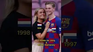 FC Barcelona Girlfriends and Wives 😍💜 #barcelona #viral #lewandowski #dejong