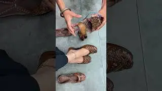 3D stickers leather Punjabi jutti #trending #gadgill #footwear #new #fashion#suitsuit#shoes#biggboss