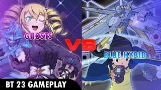BLUE HYBRID GETS HAUNTED! Ghosts Vs Blue Hybrid - Digimon TCG -Bt23