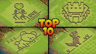 TH 9 TOP 10 FUN BASE + LINK - Clash Of Clans