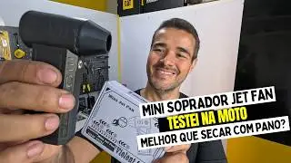 SOPRADOR POTENTE A BATERIA PARA SECAR A MOTO SEM ARRANHAR A PINTURA