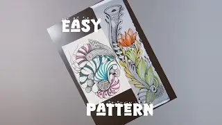 2 easy zentangle art  | zentangle pattern #zentangle #zen #zenart 