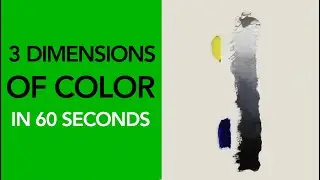 Learn the 3 dimensions of color | Painting Tutorial #shorts