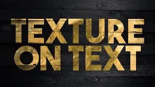 How to Add Texture to Text in Photoshop in SECONDS