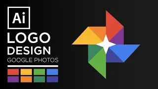 How to Create Google Photos Logo Design Adobe Illustrator Tutorial || Badoghey Tutorial