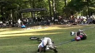 Unicycle jousting