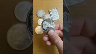 2 способа определить, являются ли серебряные монеты ПОДДЕЛЬНЫМИ! #шорты