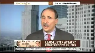 david axelrod defends leaks