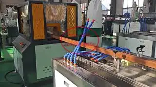 TONGSANHEGU recycled plastic HDPE WPC column co-extrusion line WPC machine outside WPC extruder