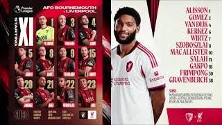 AFC Bournemouth VS Liverpool - Premier League 2025/26 - BBC Radio 5 Live commentary