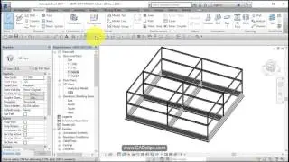 REVIT STRUCTURAL PROJECT 06 2ND FLOOR COLUMNS ROOF BEAMS BUILDING MODIFICATIONS