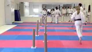 Mawashi Geri Training Drill | Shotokan Karate in Winnipeg | Charleswood Karate 2012