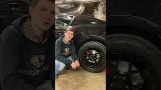 Mustang GT - new rotors and bright red calipers