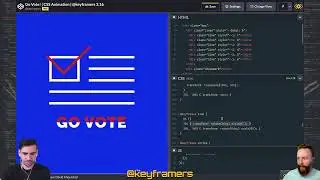 LIVE: Go Vote! | CSS Animation | @keyframers 3.16
